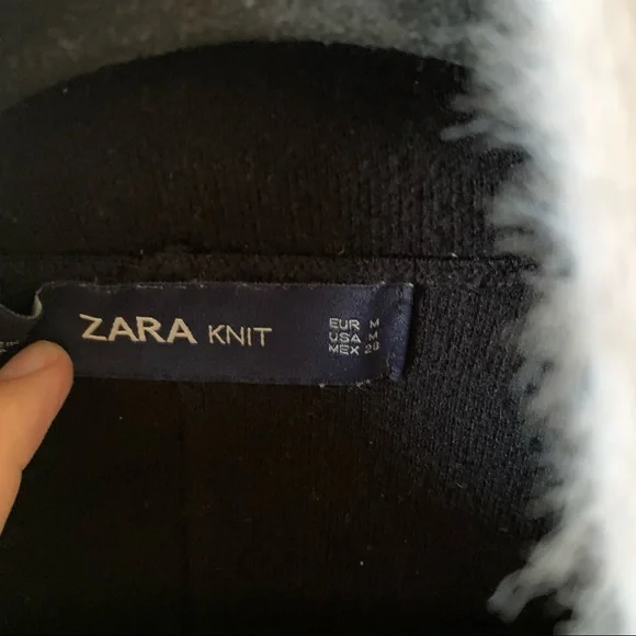 Zara viscose cardigan black size M CL - Picture 4 of 6